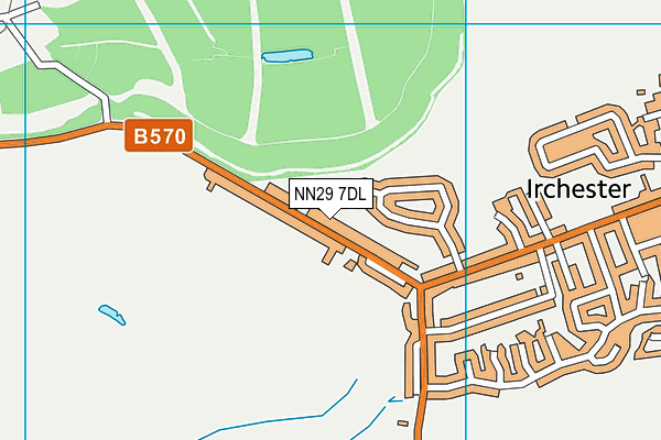 NN29 7DL map - OS VectorMap District (Ordnance Survey)