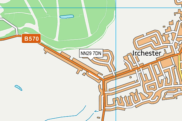 NN29 7DN map - OS VectorMap District (Ordnance Survey)