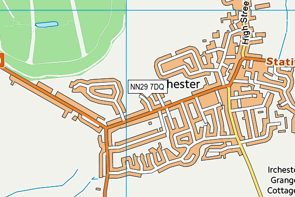 NN29 7DQ map - OS VectorMap District (Ordnance Survey)