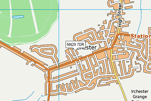 Irchester Sports Association map (NN29 7DR) - OS VectorMap District (Ordnance Survey)