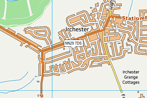 NN29 7DS map - OS VectorMap District (Ordnance Survey)