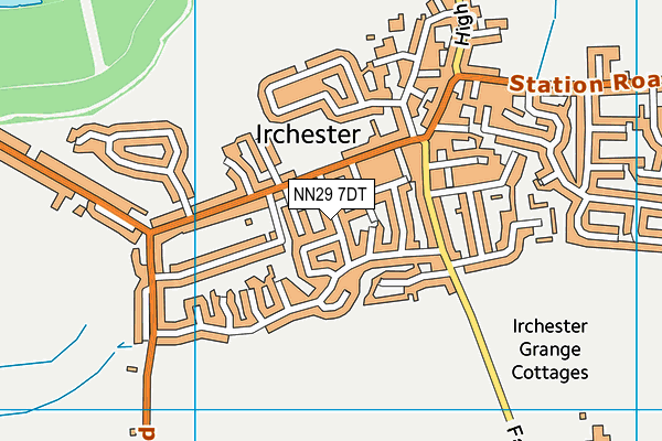 NN29 7DT map - OS VectorMap District (Ordnance Survey)