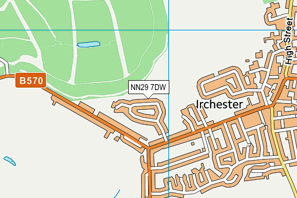 NN29 7DW map - OS VectorMap District (Ordnance Survey)