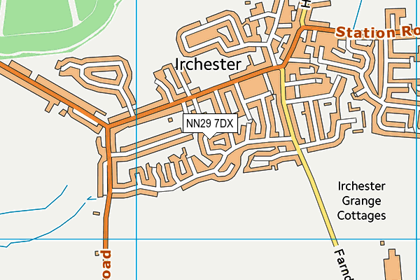 NN29 7DX map - OS VectorMap District (Ordnance Survey)