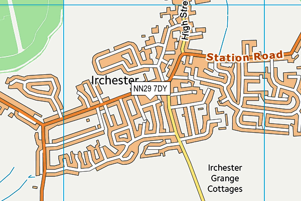 NN29 7DY map - OS VectorMap District (Ordnance Survey)