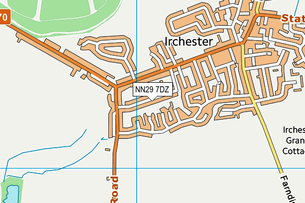 NN29 7DZ map - OS VectorMap District (Ordnance Survey)