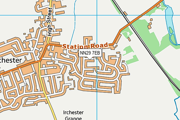 NN29 7EB map - OS VectorMap District (Ordnance Survey)