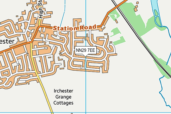 NN29 7EE map - OS VectorMap District (Ordnance Survey)