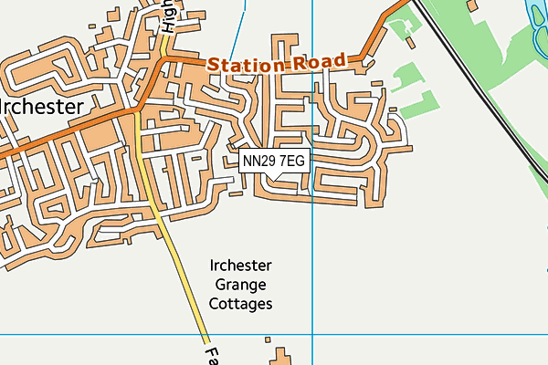 NN29 7EG map - OS VectorMap District (Ordnance Survey)