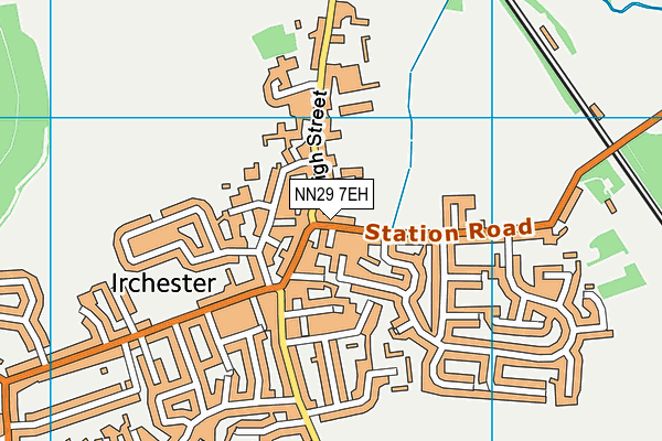 NN29 7EH map - OS VectorMap District (Ordnance Survey)