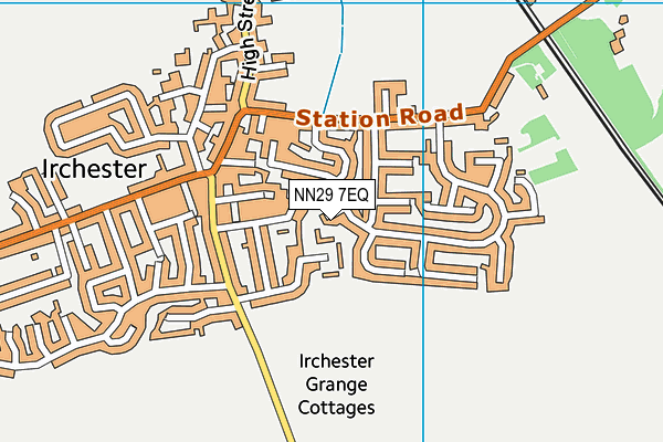 NN29 7EQ map - OS VectorMap District (Ordnance Survey)