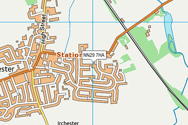 NN29 7HA map - OS VectorMap District (Ordnance Survey)