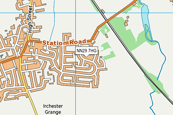 NN29 7HG map - OS VectorMap District (Ordnance Survey)