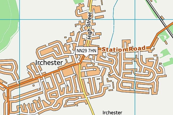 NN29 7HN map - OS VectorMap District (Ordnance Survey)