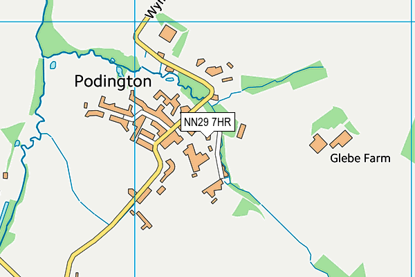 Podington Playing Field map (NN29 7HR) - OS VectorMap District (Ordnance Survey)