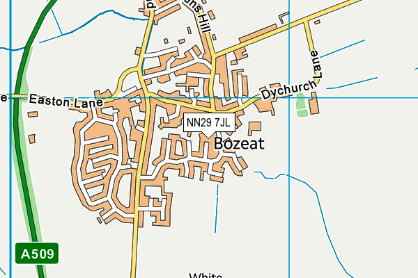 NN29 7JL map - OS VectorMap District (Ordnance Survey)