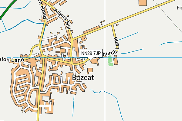NN29 7JP map - OS VectorMap District (Ordnance Survey)