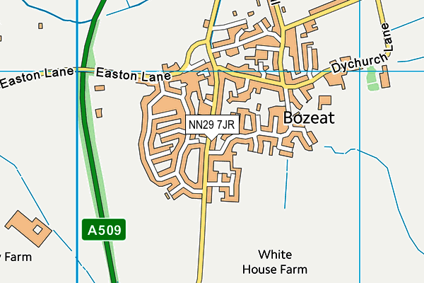 NN29 7JR map - OS VectorMap District (Ordnance Survey)
