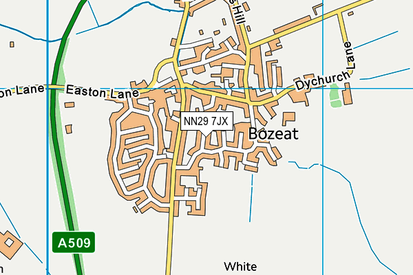 NN29 7JX map - OS VectorMap District (Ordnance Survey)