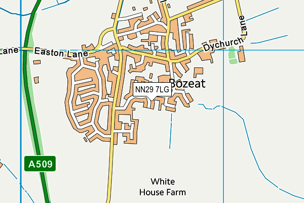 NN29 7LG map - OS VectorMap District (Ordnance Survey)