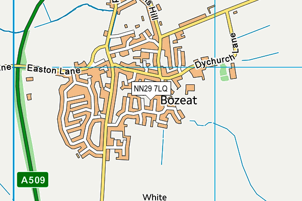 NN29 7LQ map - OS VectorMap District (Ordnance Survey)