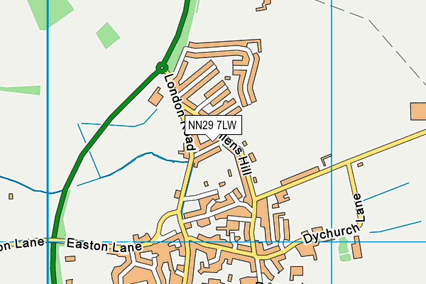 NN29 7LW map - OS VectorMap District (Ordnance Survey)