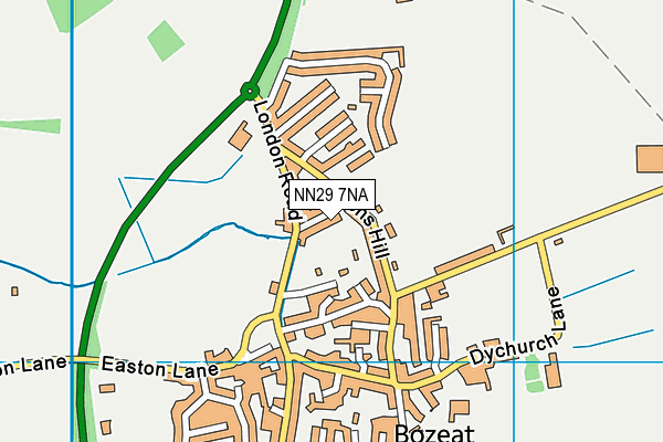 NN29 7NA map - OS VectorMap District (Ordnance Survey)