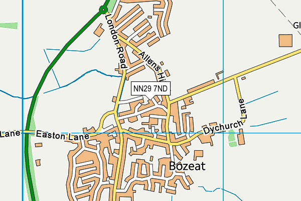 NN29 7ND map - OS VectorMap District (Ordnance Survey)