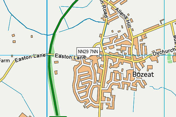 NN29 7NN map - OS VectorMap District (Ordnance Survey)