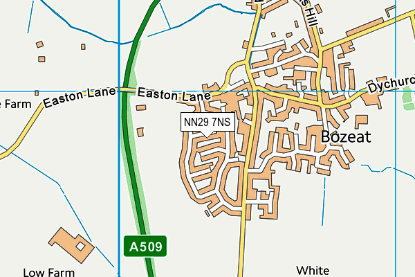 NN29 7NS map - OS VectorMap District (Ordnance Survey)