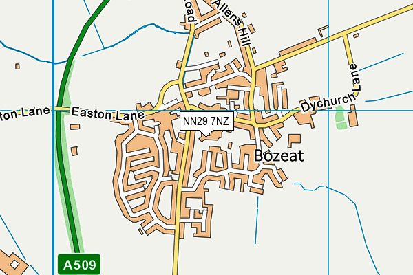 NN29 7NZ map - OS VectorMap District (Ordnance Survey)