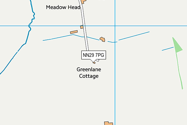 NN29 7PG map - OS VectorMap District (Ordnance Survey)