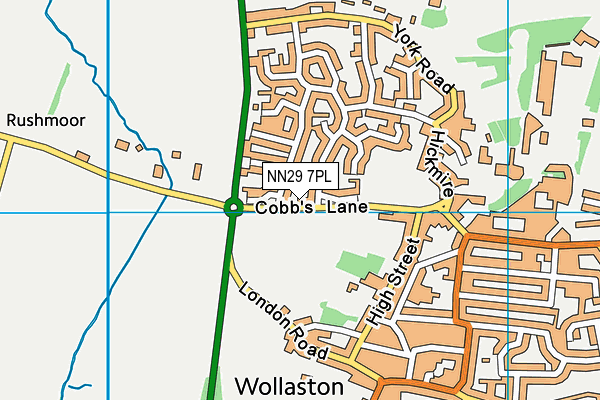 NN29 7PL map - OS VectorMap District (Ordnance Survey)