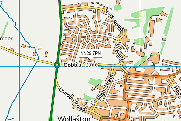 NN29 7PN map - OS VectorMap District (Ordnance Survey)