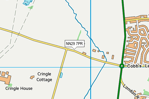 NN29 7PR map - OS VectorMap District (Ordnance Survey)