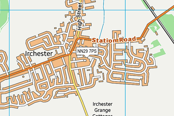 NN29 7PS map - OS VectorMap District (Ordnance Survey)