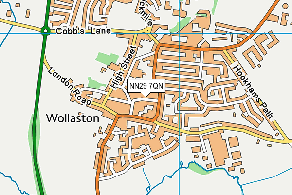 NN29 7QN map - OS VectorMap District (Ordnance Survey)