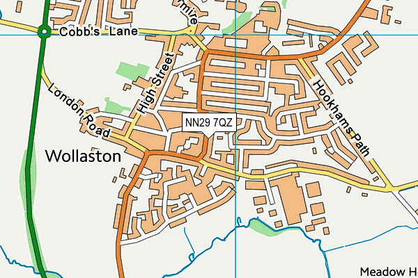 NN29 7QZ map - OS VectorMap District (Ordnance Survey)