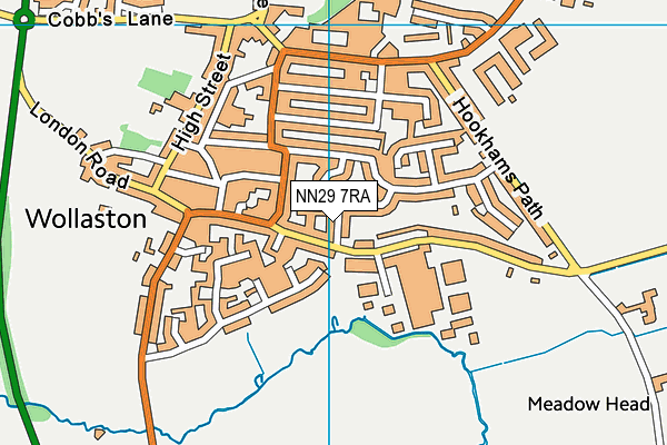NN29 7RA map - OS VectorMap District (Ordnance Survey)