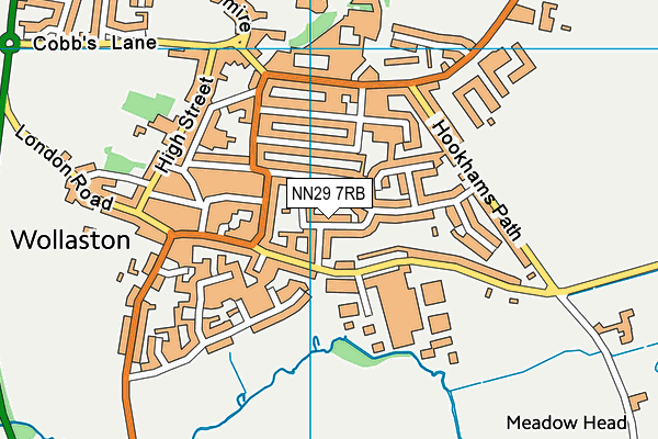 NN29 7RB map - OS VectorMap District (Ordnance Survey)