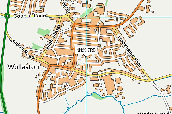 NN29 7RD map - OS VectorMap District (Ordnance Survey)