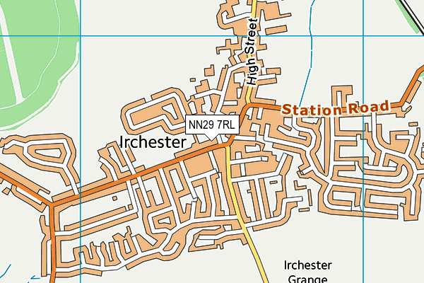 NN29 7RL map - OS VectorMap District (Ordnance Survey)