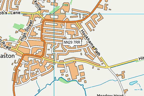 NN29 7RR map - OS VectorMap District (Ordnance Survey)