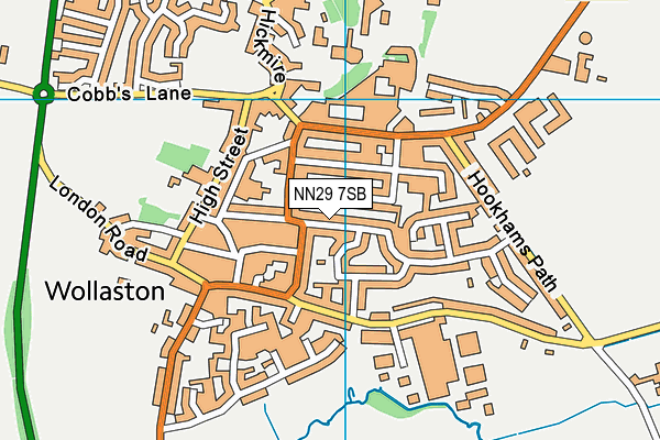 NN29 7SB map - OS VectorMap District (Ordnance Survey)