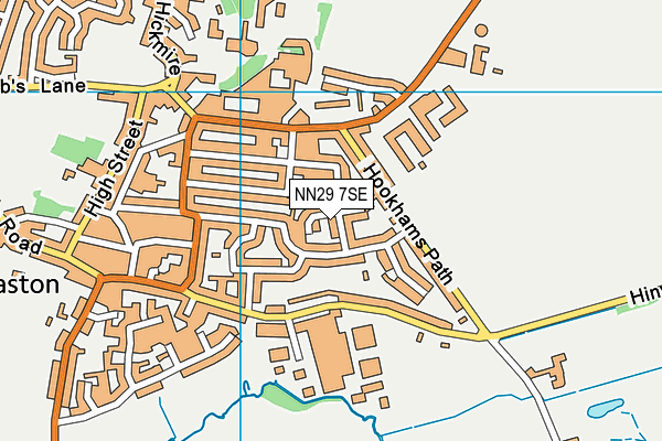 NN29 7SE map - OS VectorMap District (Ordnance Survey)