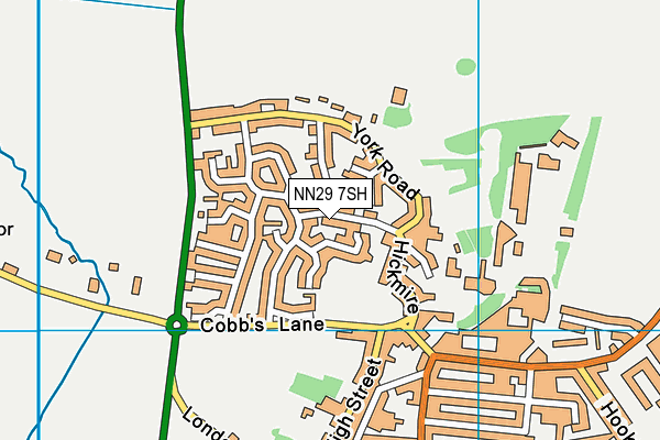 NN29 7SH map - OS VectorMap District (Ordnance Survey)