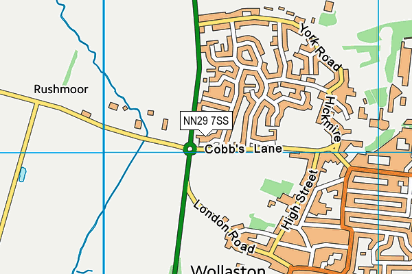 NN29 7SS map - OS VectorMap District (Ordnance Survey)
