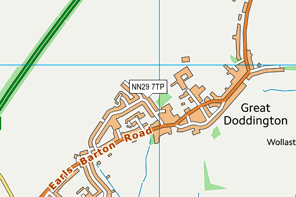 NN29 7TP map - OS VectorMap District (Ordnance Survey)