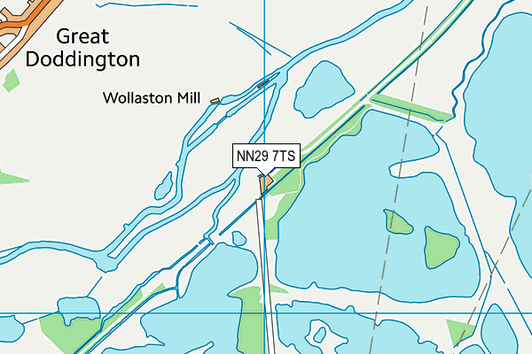 NN29 7TS map - OS VectorMap District (Ordnance Survey)