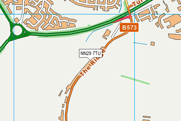 NN29 7TU map - OS VectorMap District (Ordnance Survey)